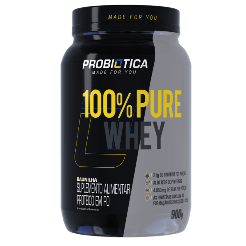 100% Pure Whey 900g - Probiótica